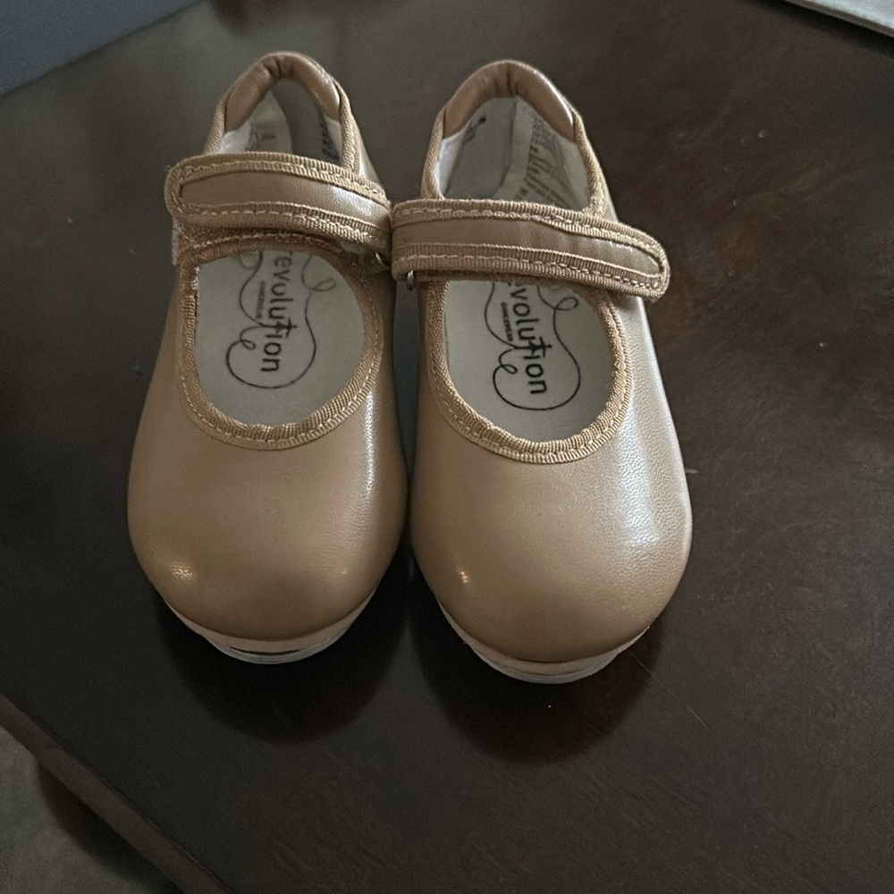 Revolution Tan Toddler Tap Shoes